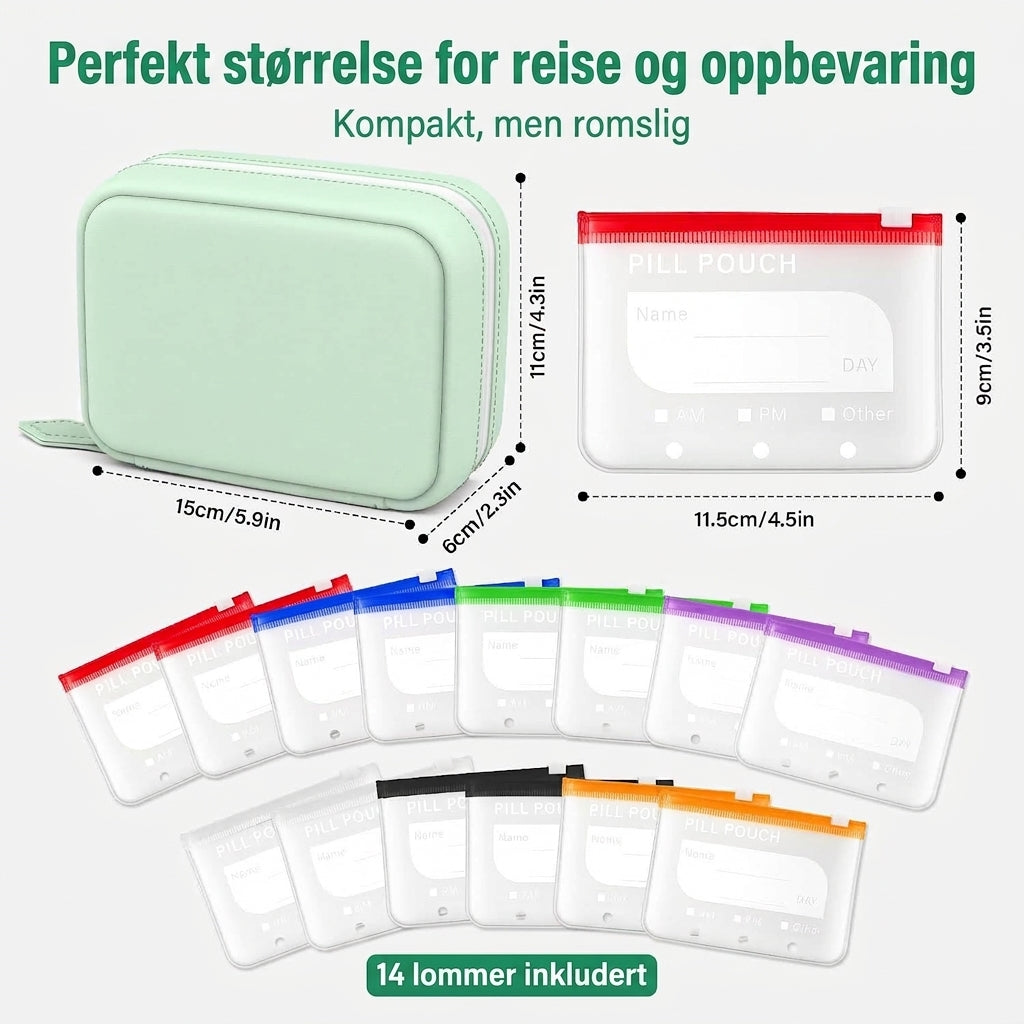 Pillfolio – Kompakt pilleetui