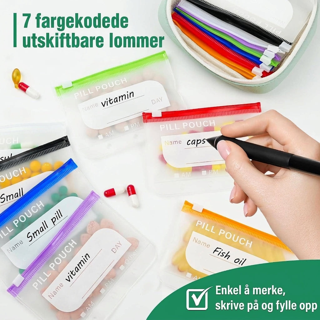 Pillfolio – Kompakt pilleetui