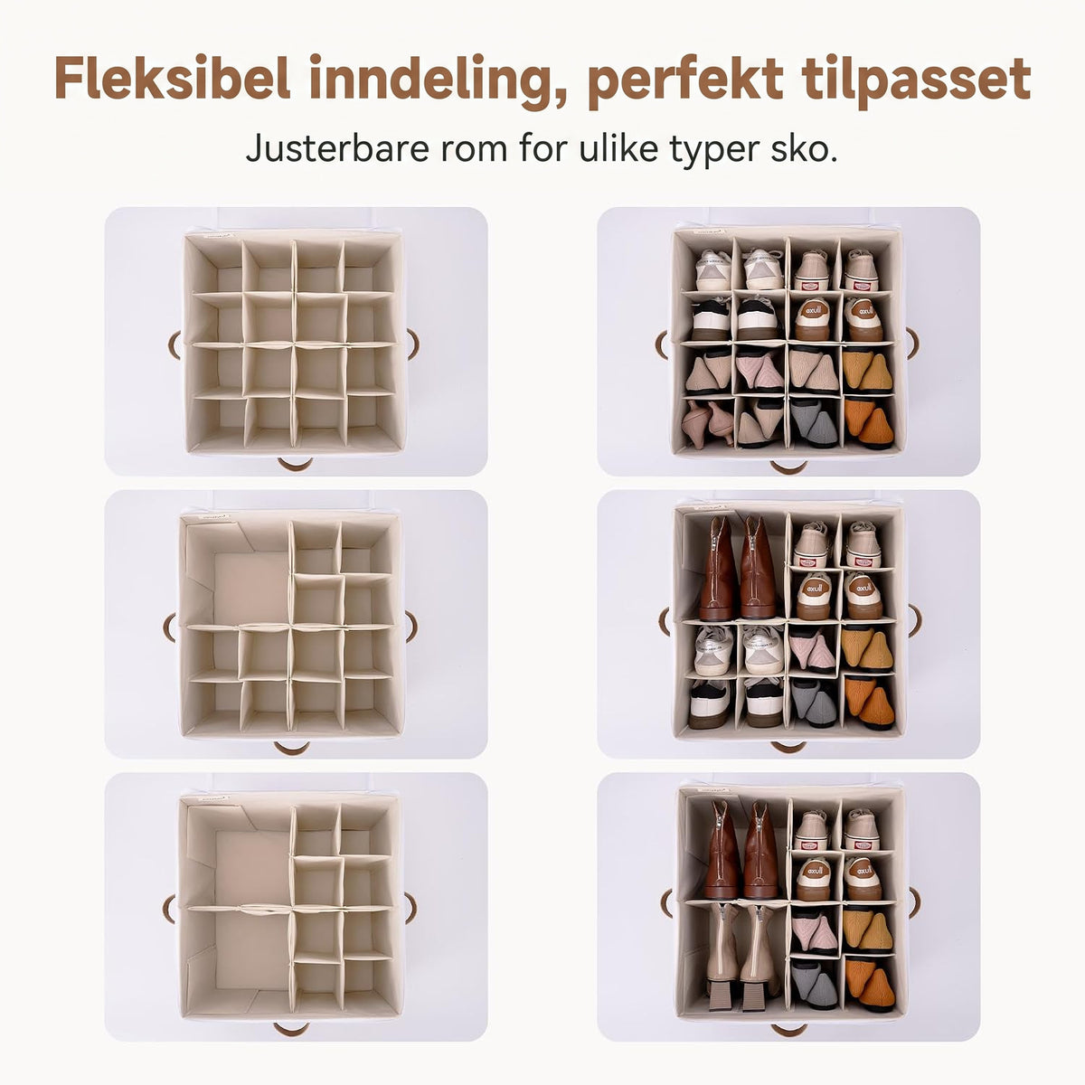 Stapelo – Justerbar oppbevaringsboks for sko & klær