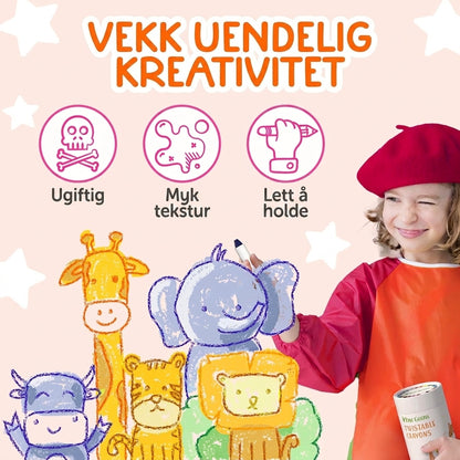 Crayloo - Silkemyke Vaskbare Fargestifter