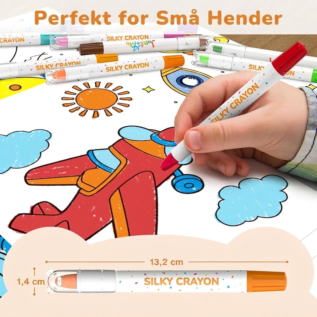 Crayloo - Silkemyke Vaskbare Fargestifter