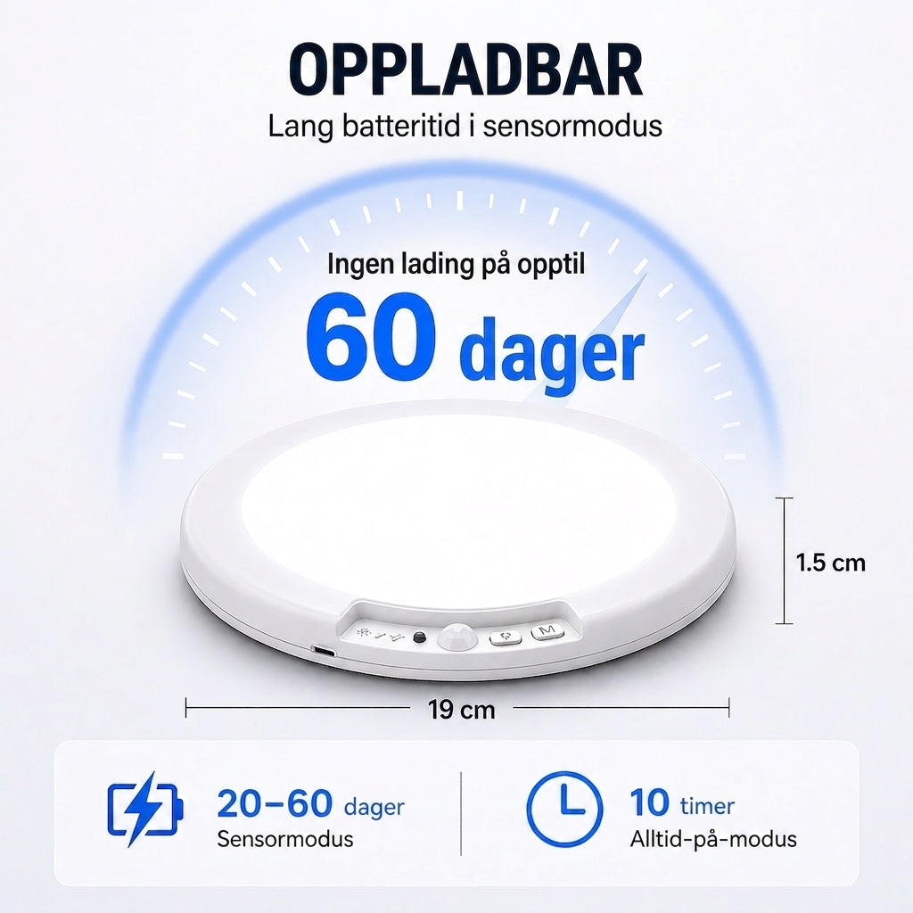 Lumora – Magnetisk Trådløs Taklampe