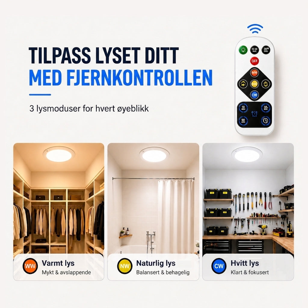 Lumora – Magnetisk Trådløs Taklampe